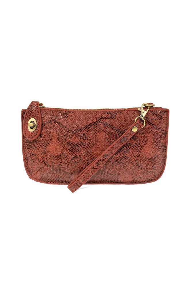 Fire Python Mini Crossbody Wristlet Clutch