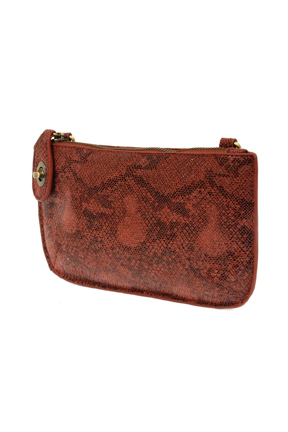 Fire Python Mini Crossbody Wristlet Clutch