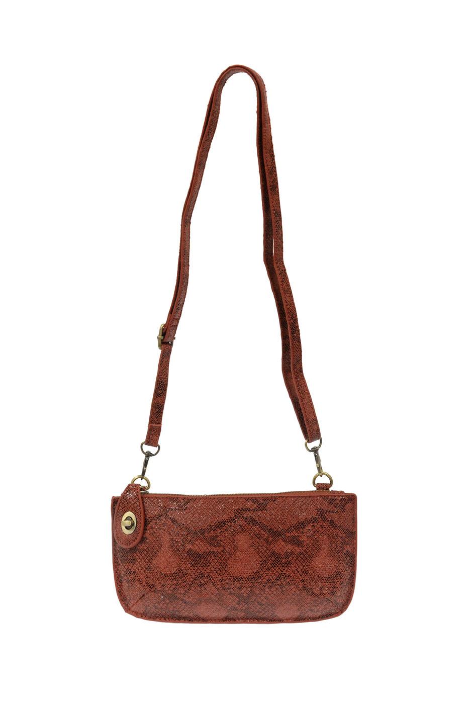 Fire Python Mini Crossbody Wristlet Clutch