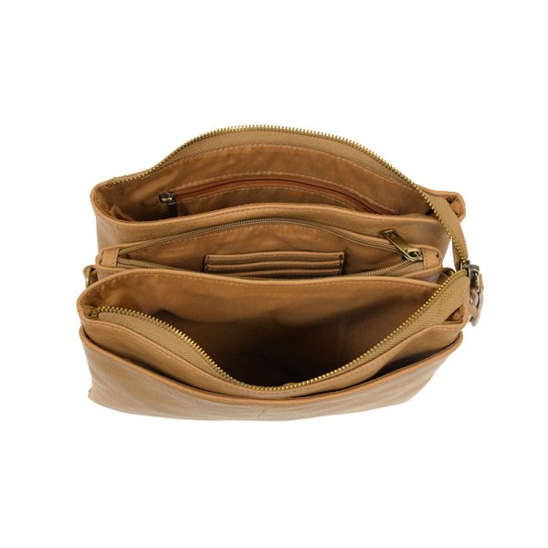 Camel Gia Medium Multi Pocket Crossbody