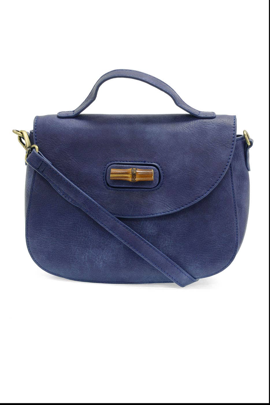 Hattie Bamboo Turnlock Top Handle Flap Crossbody