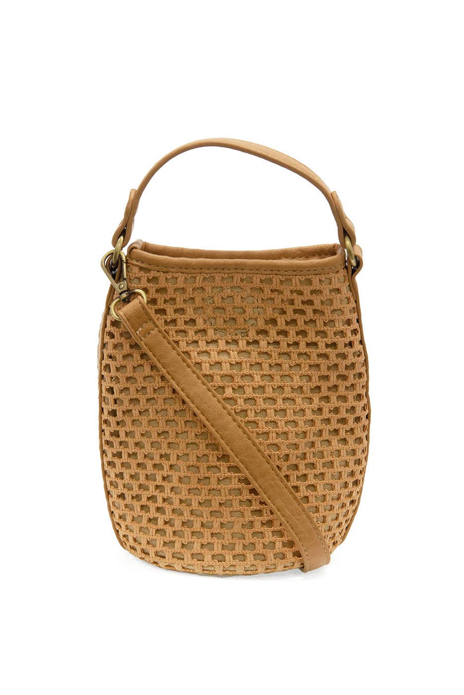 Kaia Open Weave Bucket Crossbody
