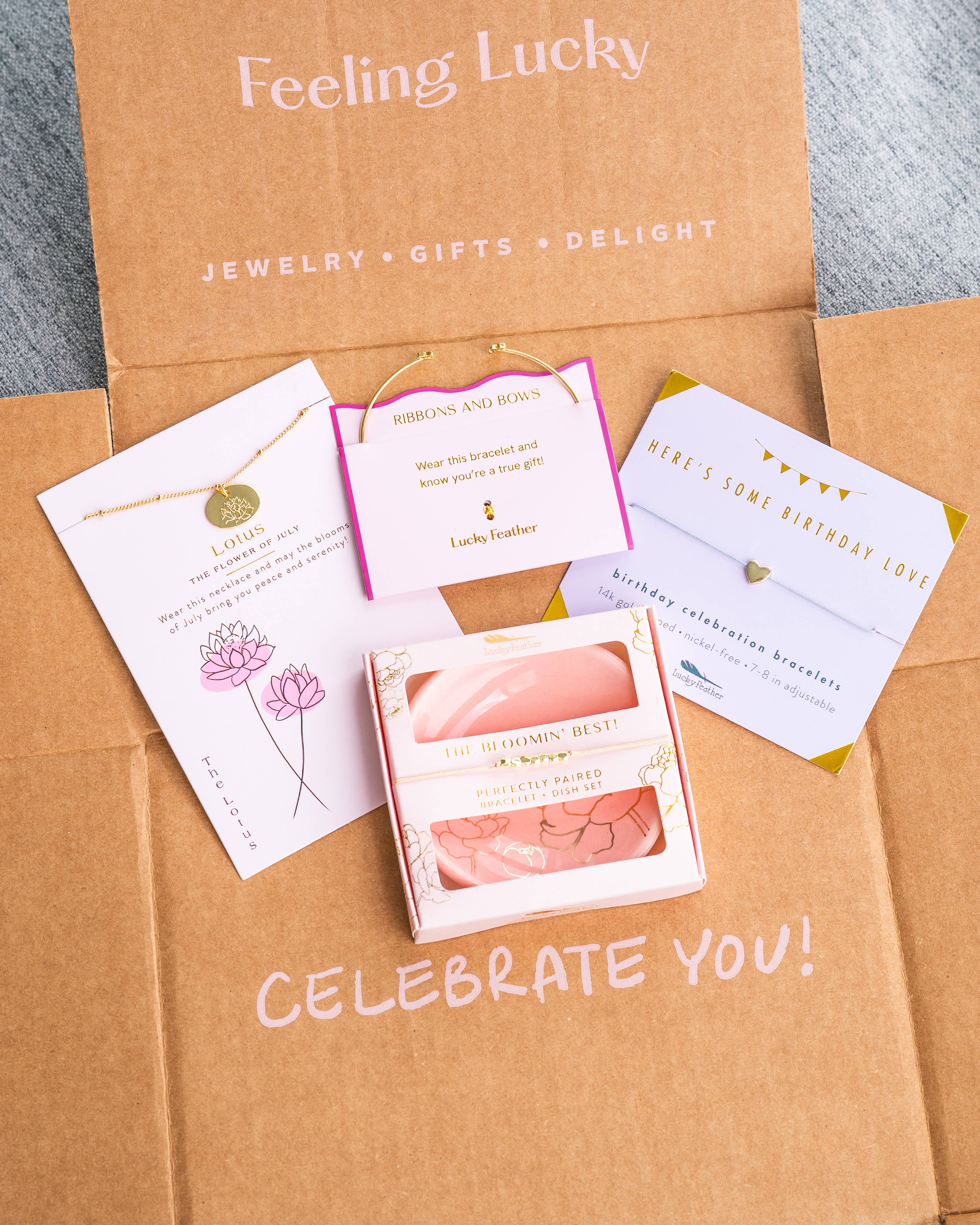 Birthday Bracelet + Envelope - 'Here's Some Birthday Love!'