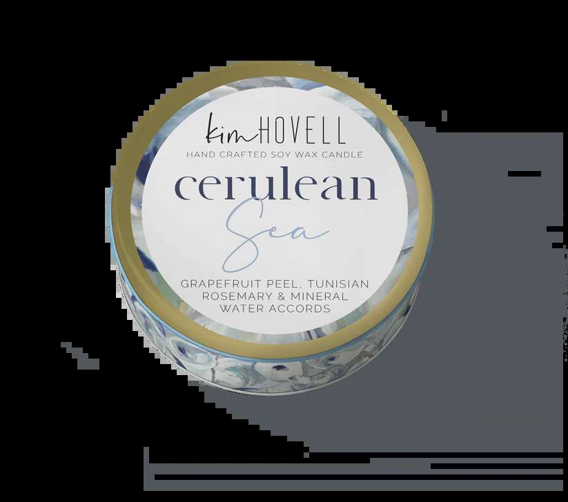 Cerulean Sea 3oz Travel Candle - Kim Hovell