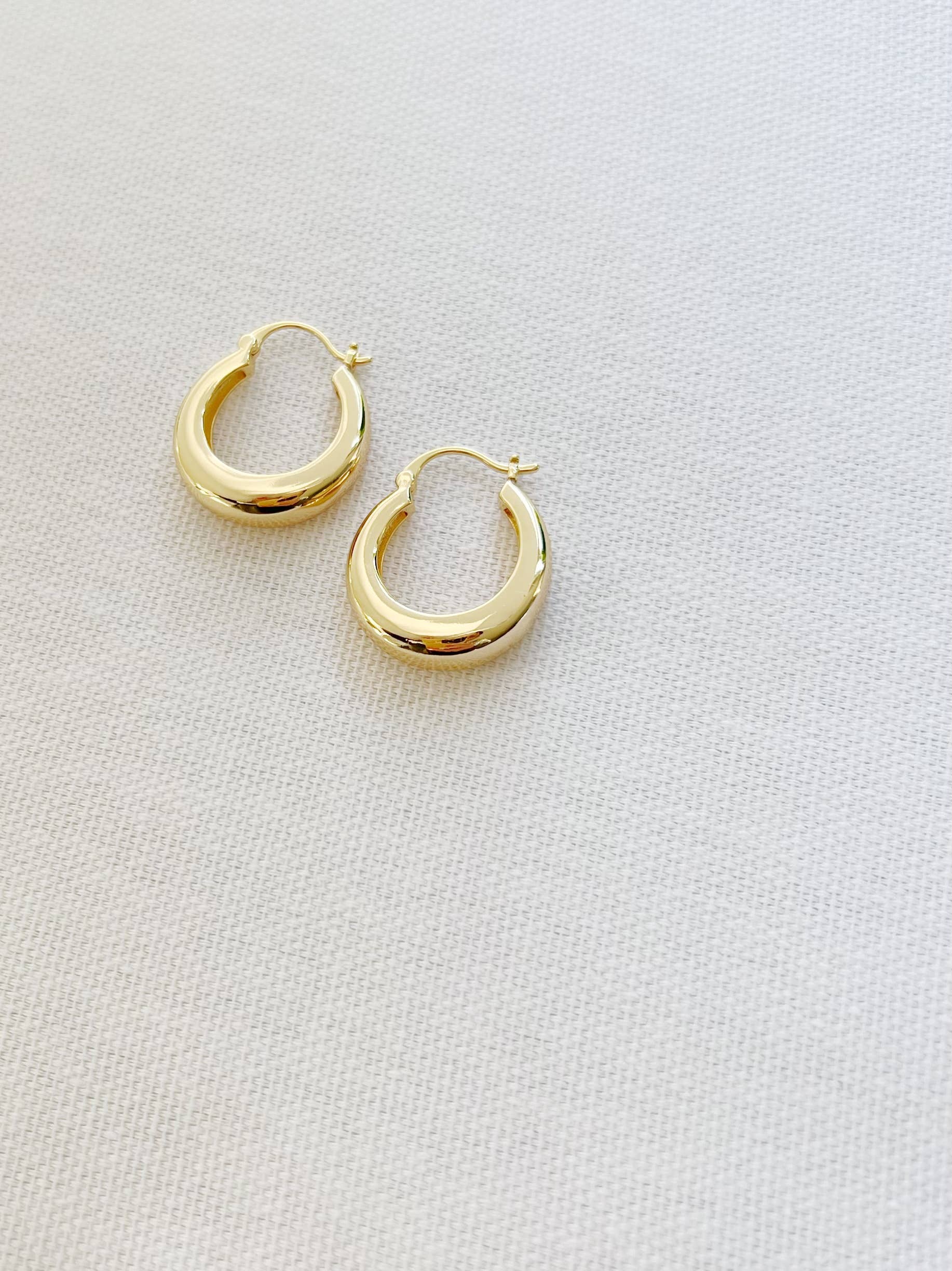 Wanderlust Hoops Earrings Gold Filled