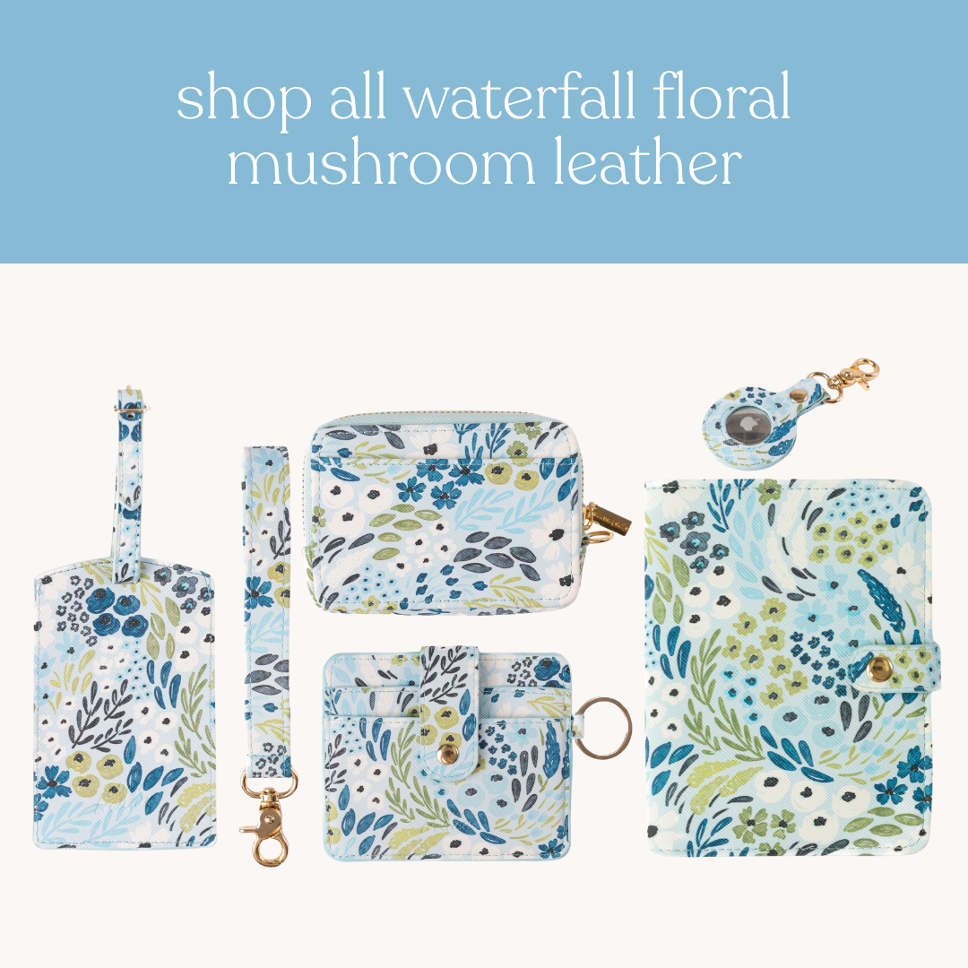 Waterfall Floral Wristlet Keychain