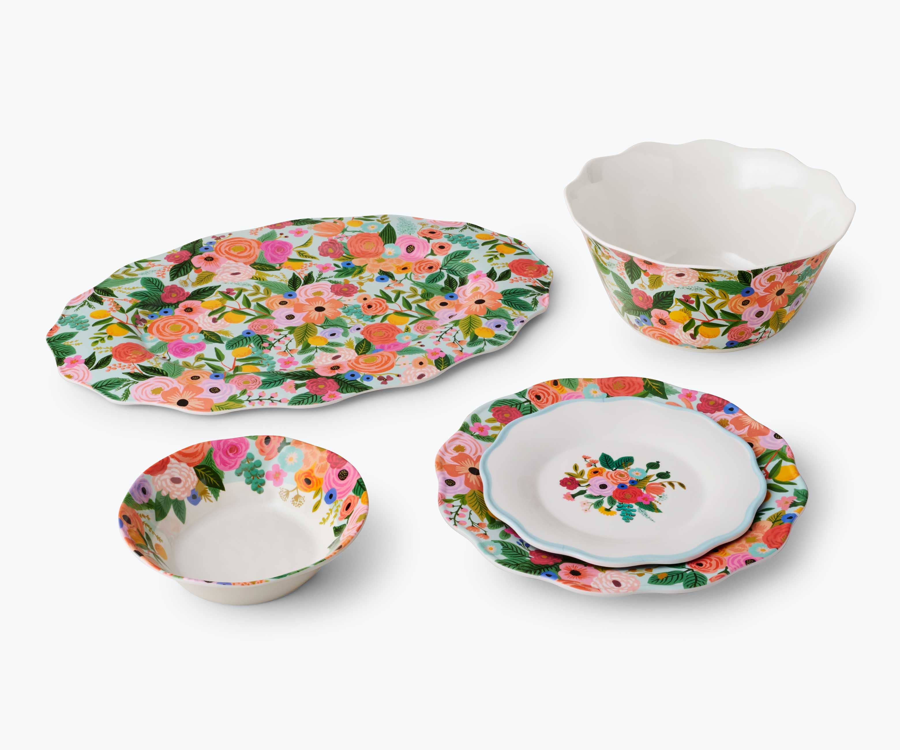 Garden Party Melamine Serving Platter
