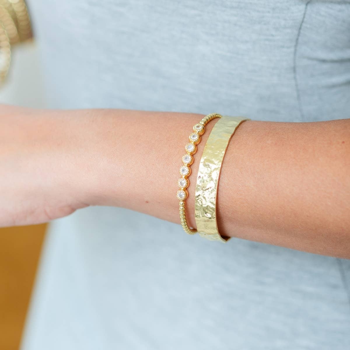 Sculpted Texture Cuff Bracelet
