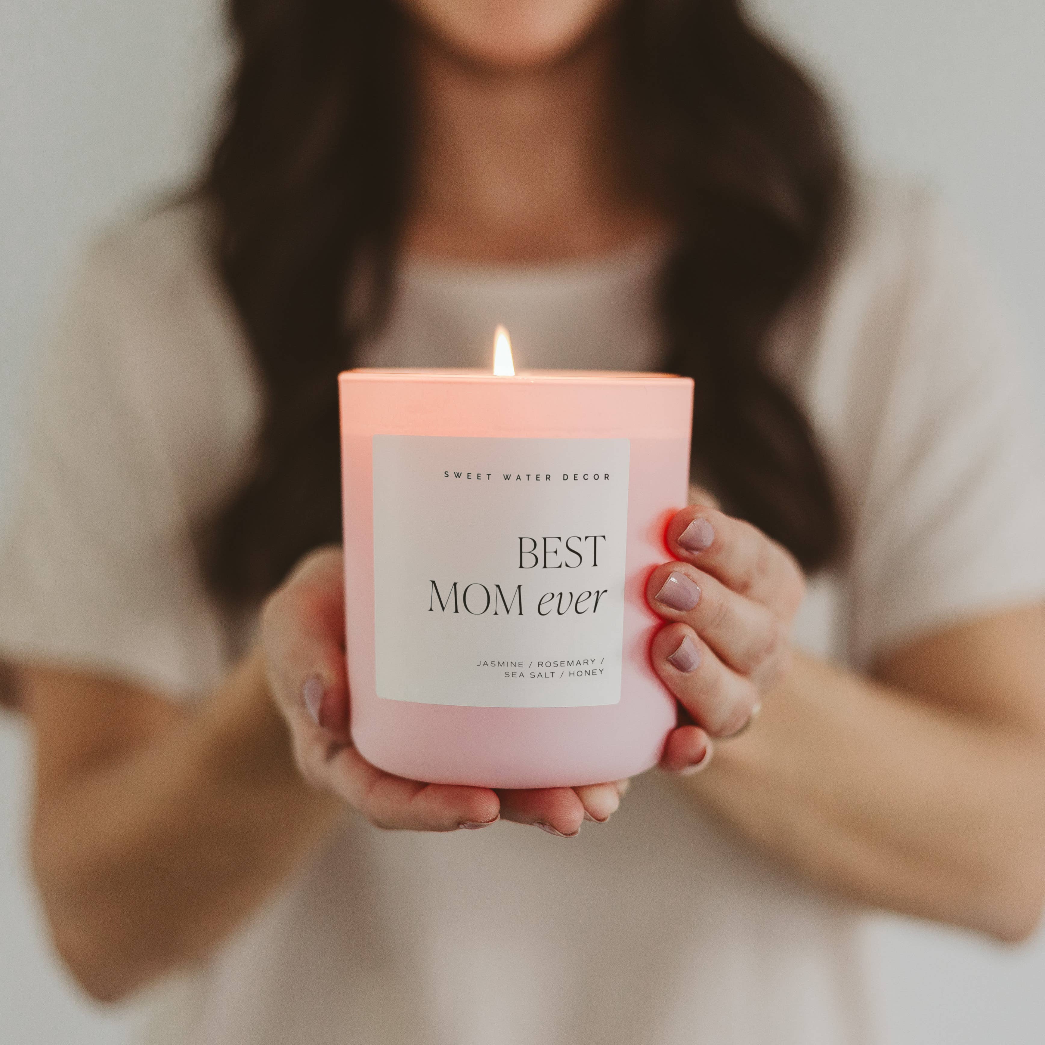 Best Mom Ever 15 oz Soy Candle, Matte Jar