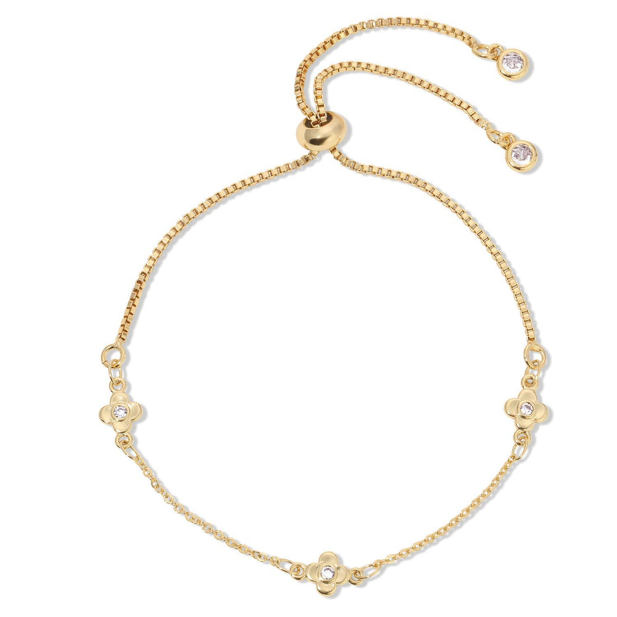 Delicate Quatrefoil Pulley Bracelet