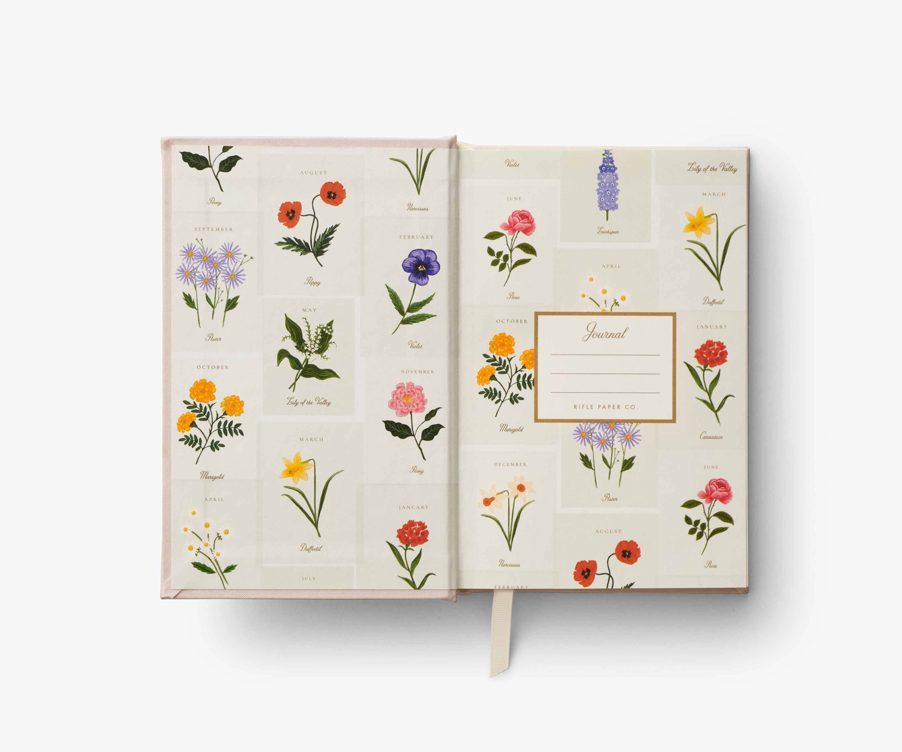 Birth Month Mini Embroidered Journal