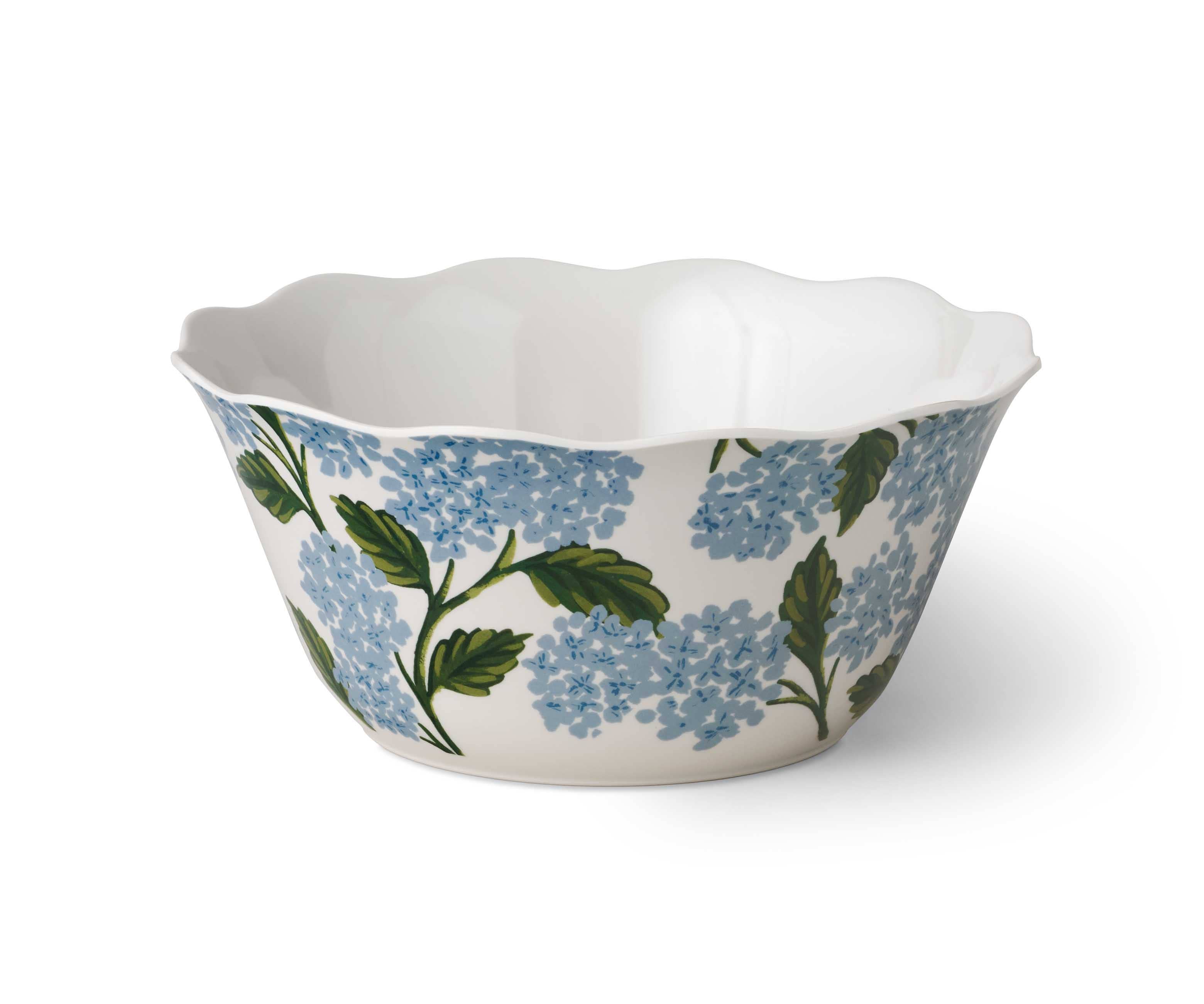 Decorative bowl with floral pattern on a white background