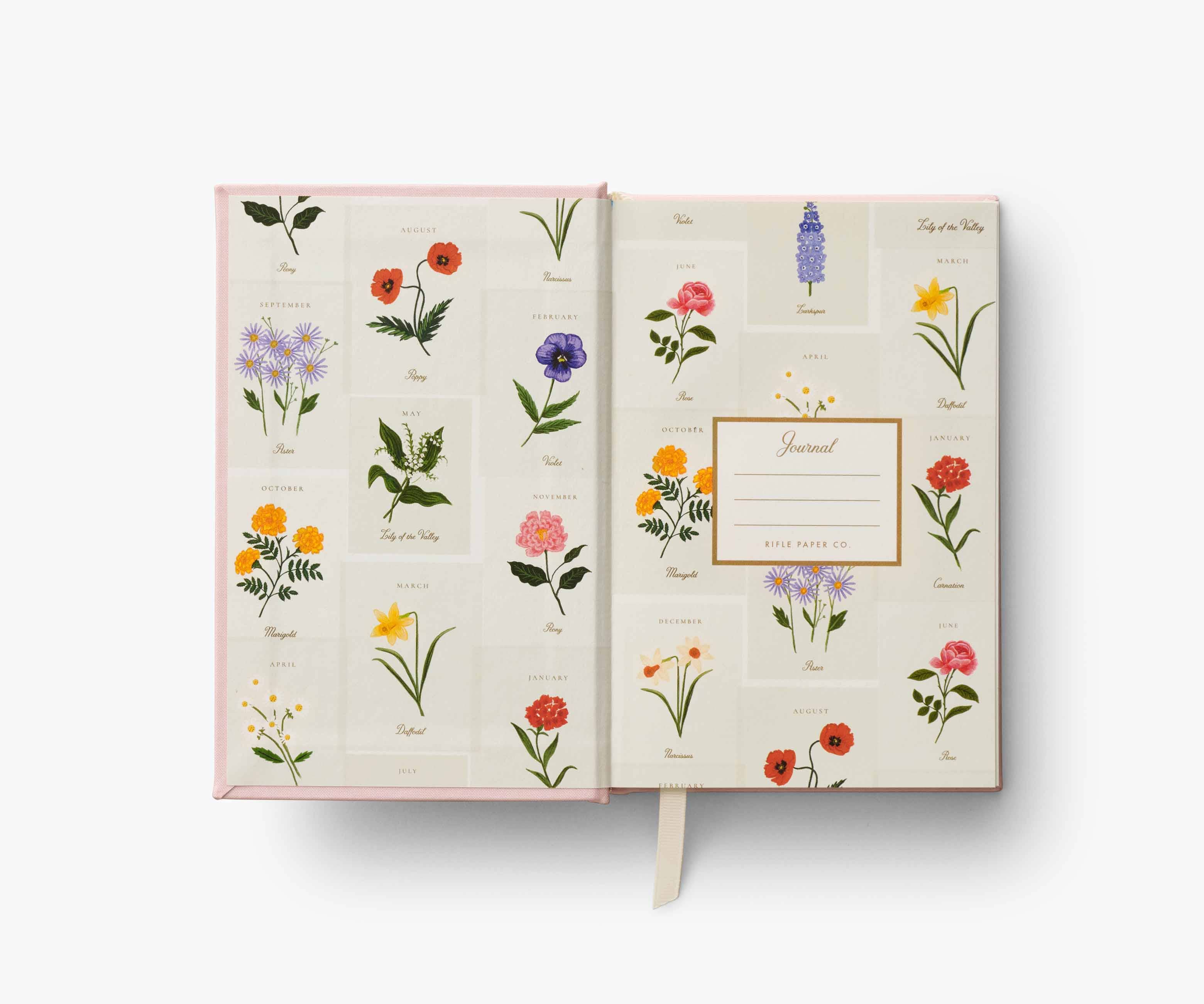 Birth Month Mini Embroidered Journal
