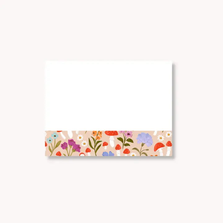 Floral Sticky Note, 4x3"