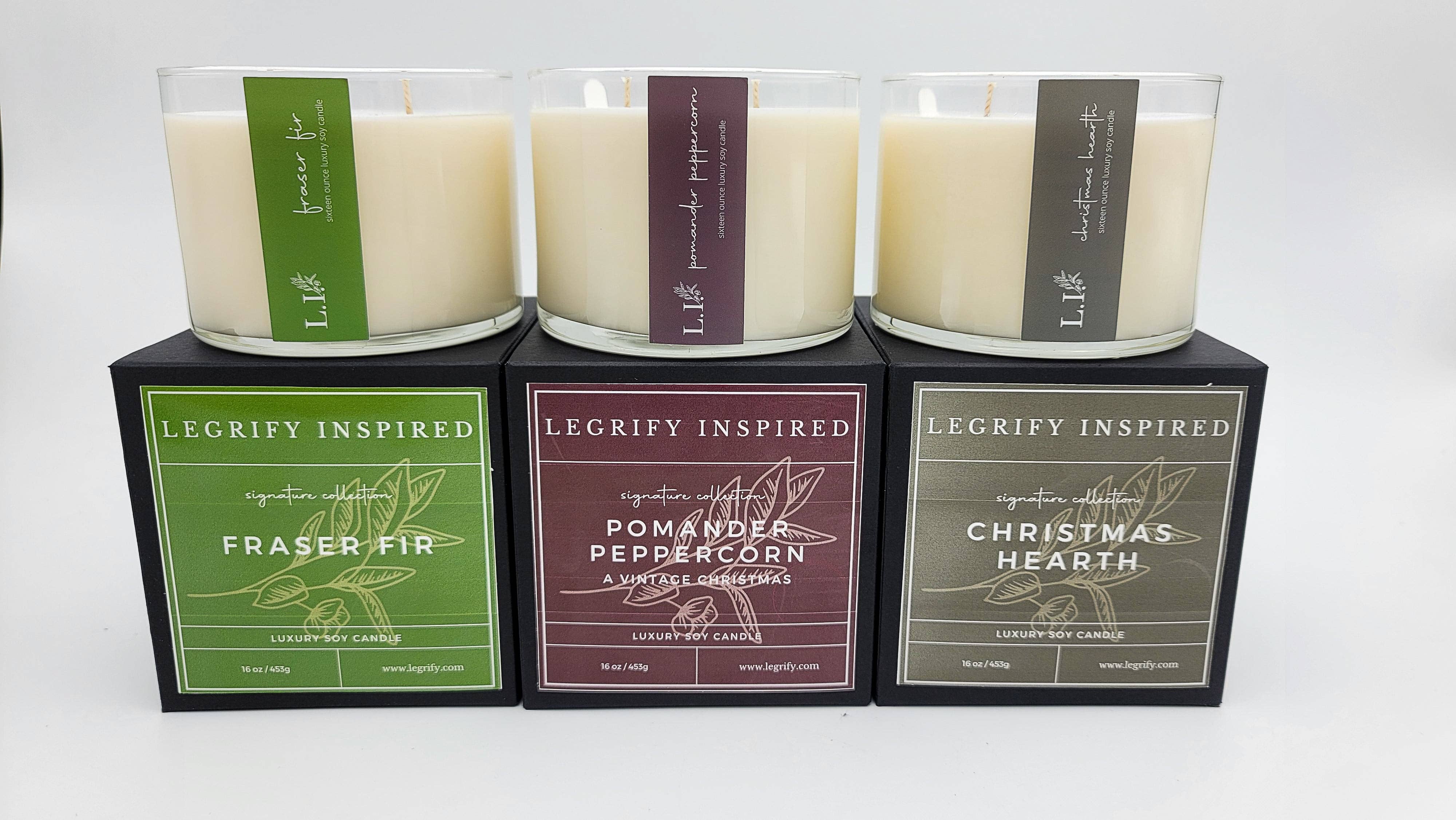 Pomander Peppercorn Classic Glass 2 Wick Soy Candle