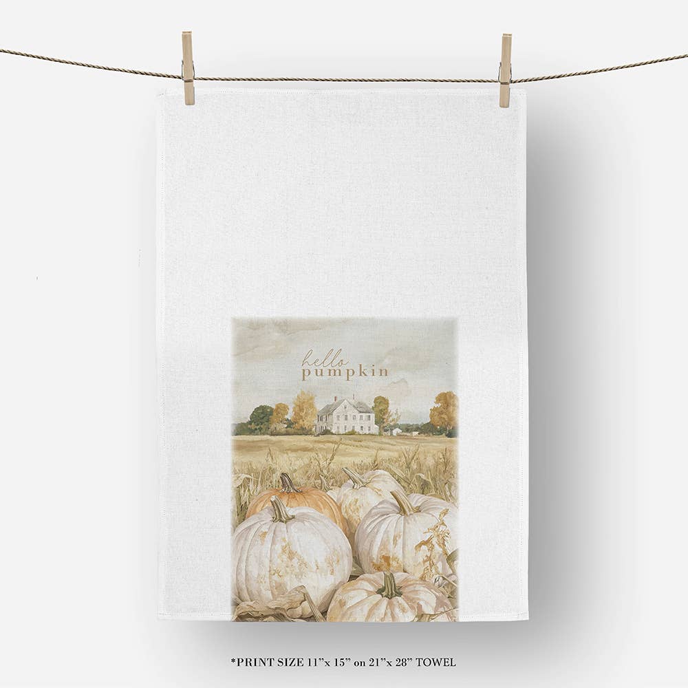 Hello Pumpkin Tea Towel