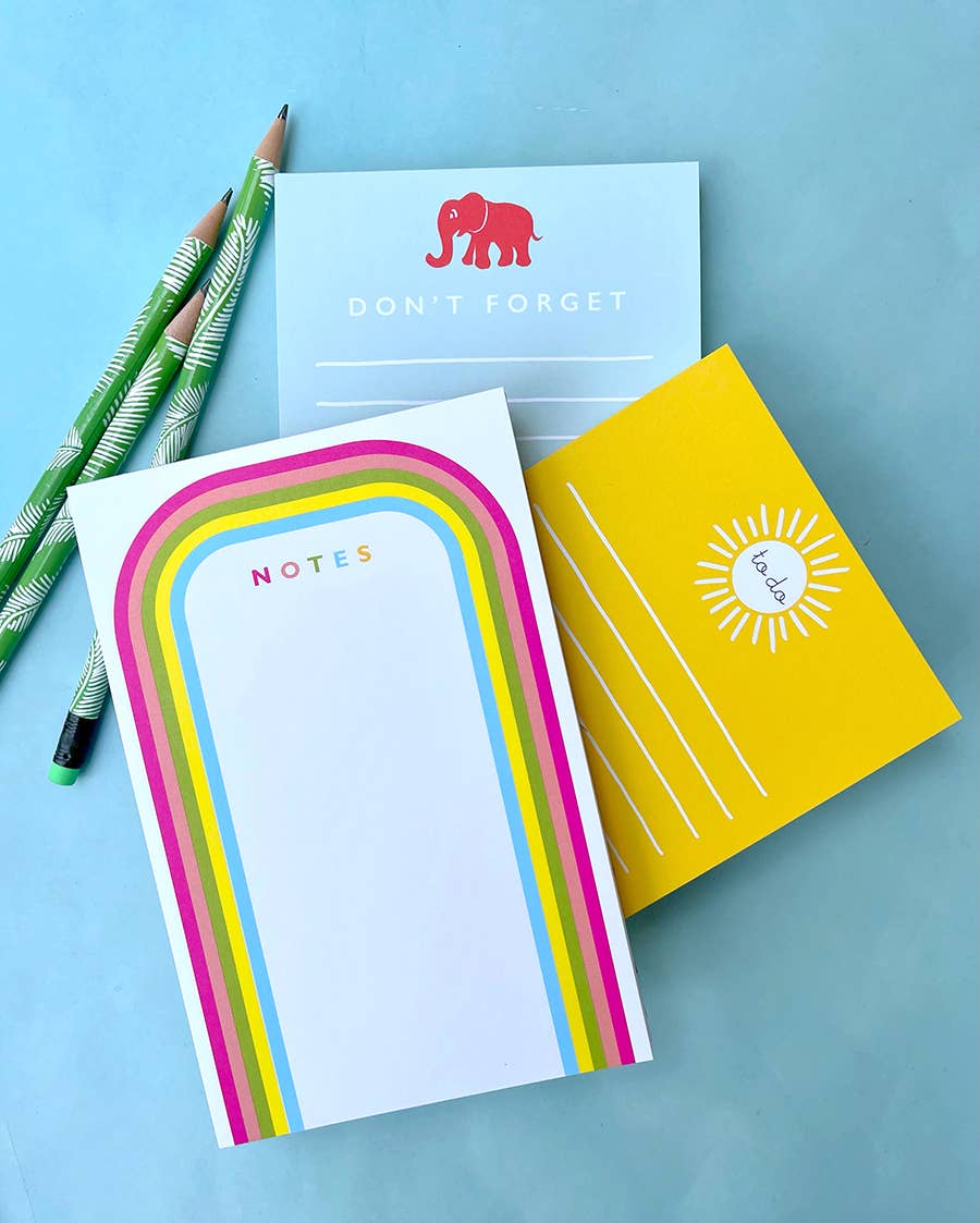Rainbow Happy Notepad