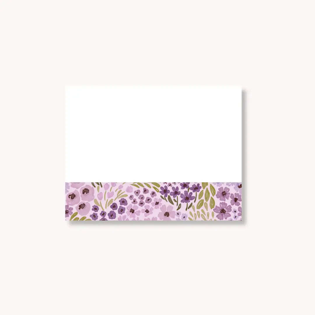 Floral Sticky Note, 4x3"