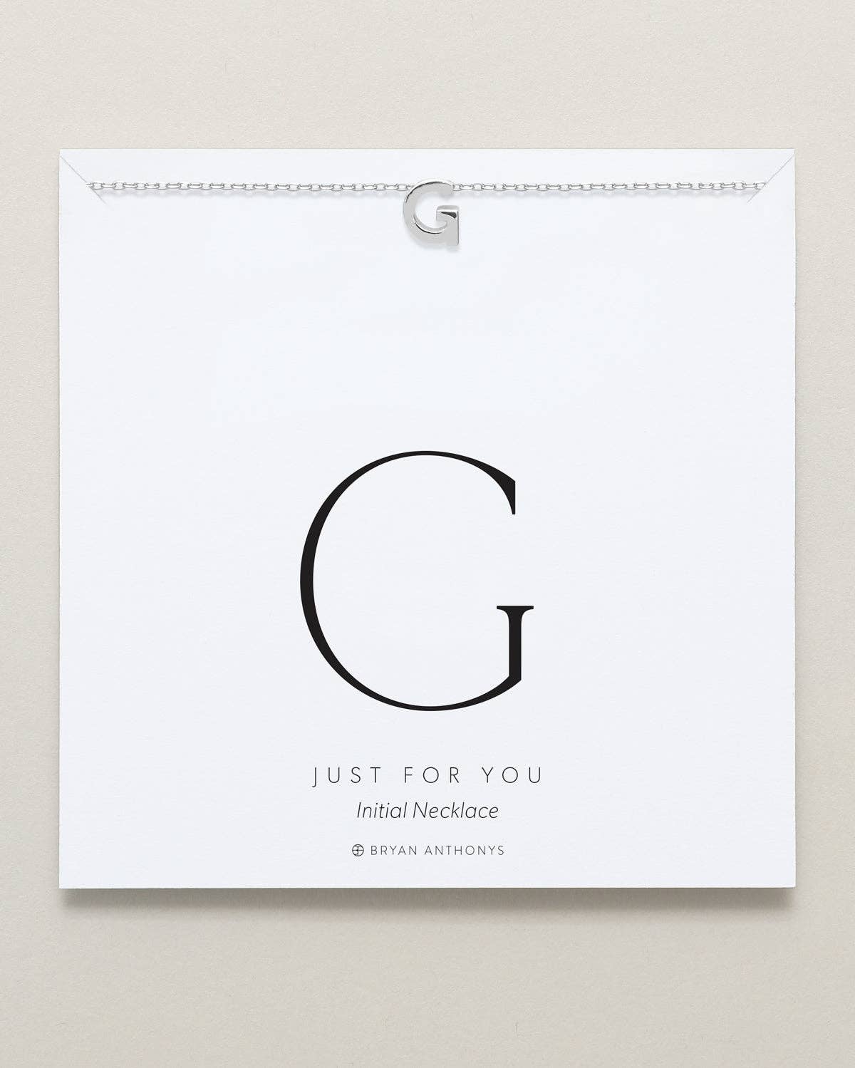 Just For You — Initial Necklace
