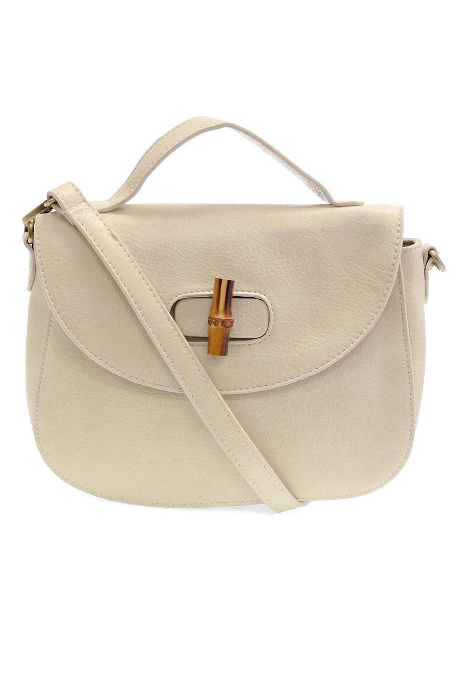 Hattie Bamboo Turnlock Top Handle Flap Crossbody