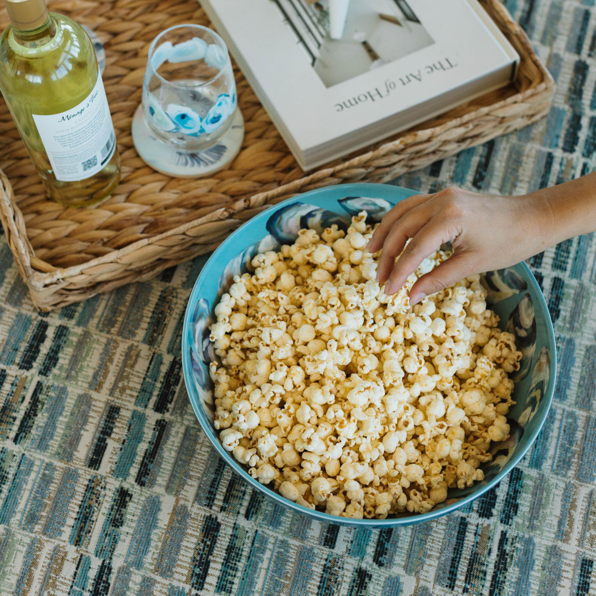 Melamine Bowl (Large) - Flowing Shells: Default Title