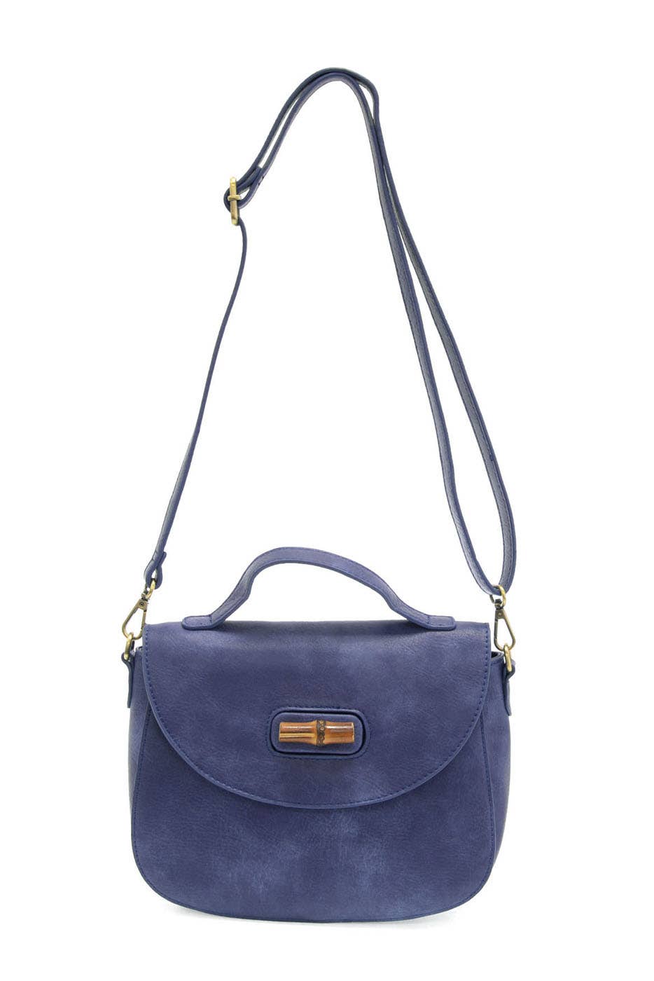 Hattie Bamboo Turnlock Top Handle Flap Crossbody