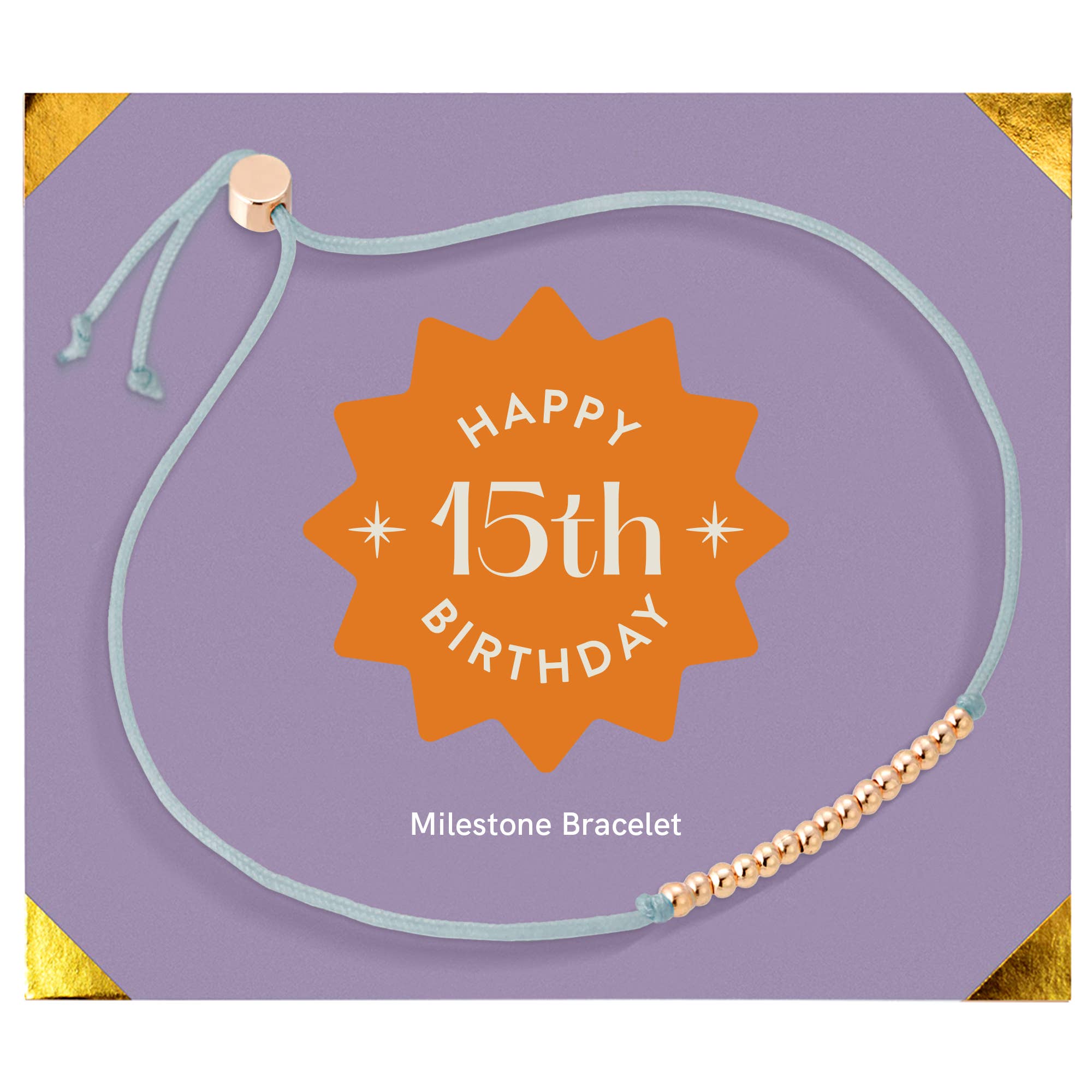 15th Milestone Birthday Bracelet - A Bead for Each Year