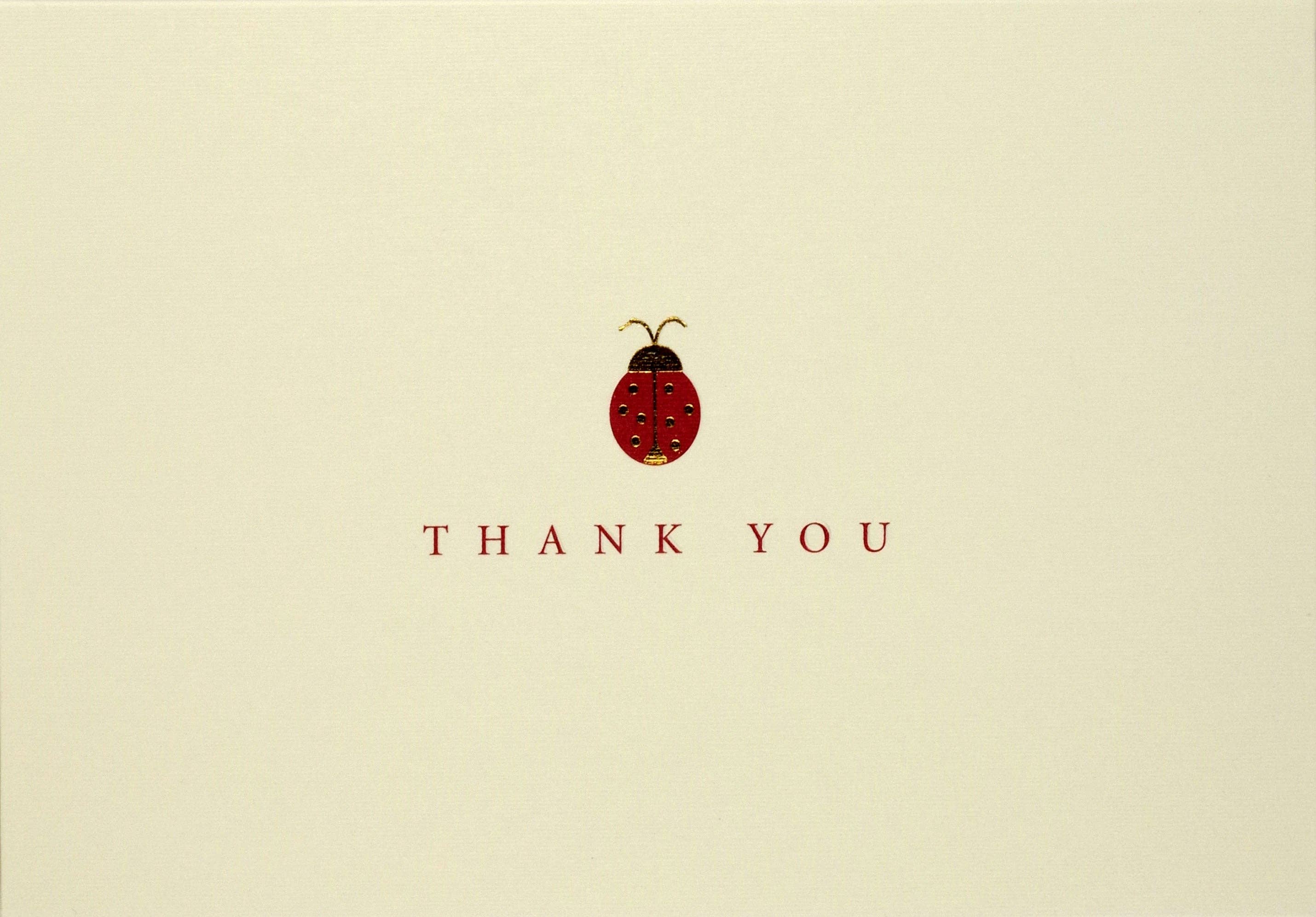 Ladybug Thank You Notes