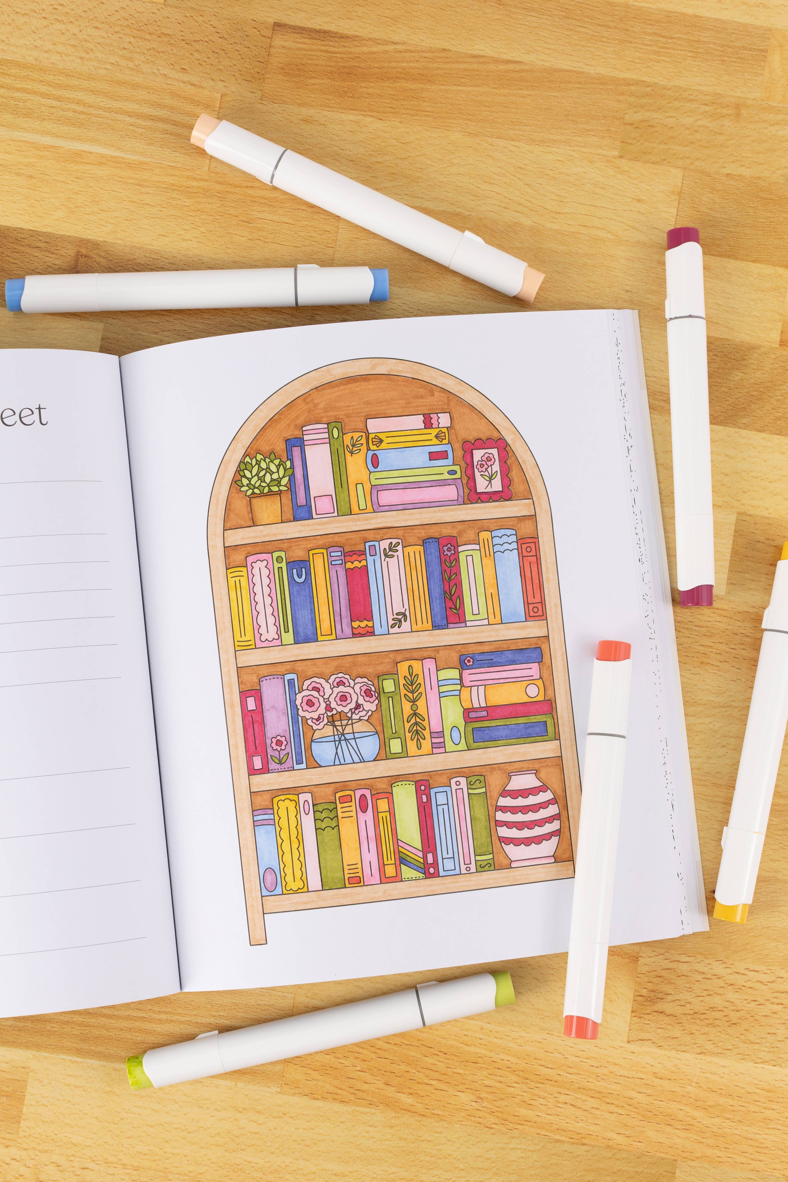 All Booked Up Coloring Book | Bookish & Reading