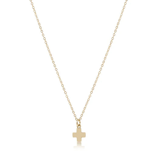 enewton 16" Necklace Gold - Signature Cross Small Gold