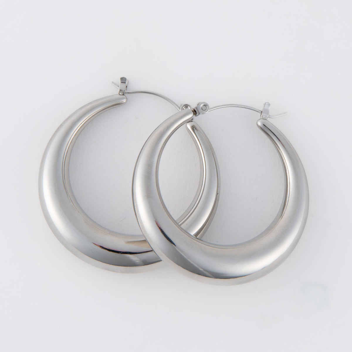 Waterproof Earrings Narelle Round Hoop Jewelry: Yellow Gold
