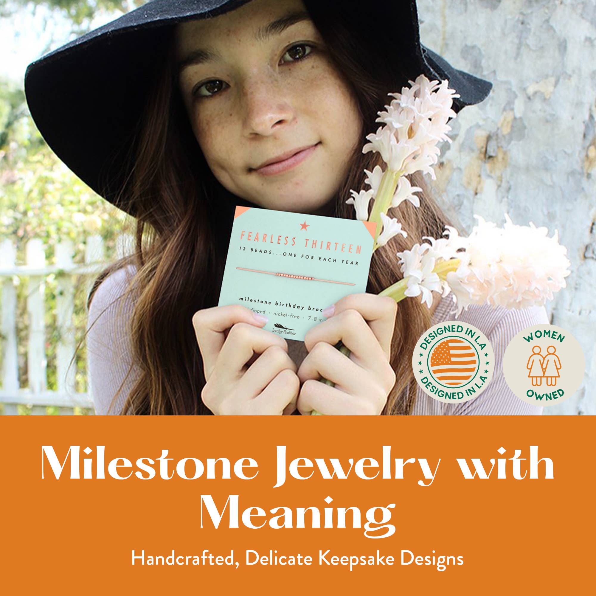 13th Milestone Birthday Bracelet -  A Bead for Each Year