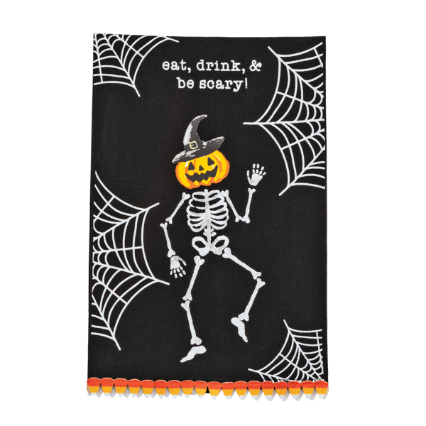Skeleton Hallow Printed Towel